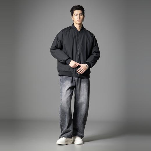 PINLI品立2025冬季新款棒球领棉服外套男士潮牌宽松休闲立领棉衣GD253105167 商品图4