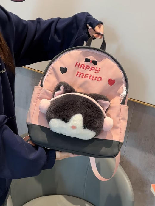 【YW】无忧购卡通动物小熊猫大容量双肩包轻便舒适学院风书包（截单后3-5天发货） 商品图4