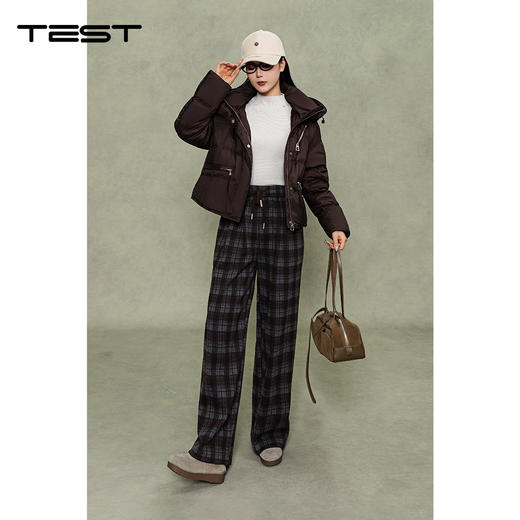 冬上新保暖时尚宽松舒适立领短款羽绒服2254035 商品图2