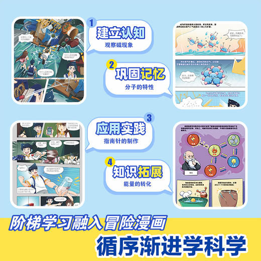 乐乐趣米吴科学漫画1-8辑全套小学生超爱的物化生地 商品图2