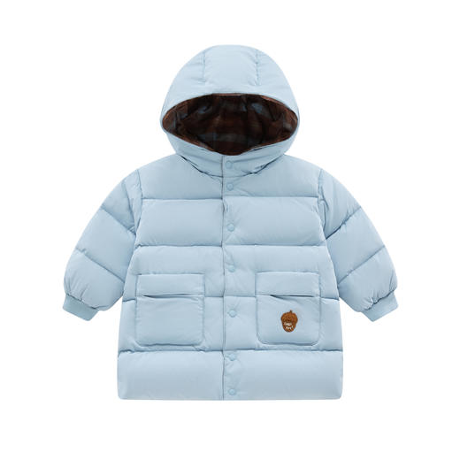 拉比i5童衣类-4自然羽绒双面穿连帽中褛LYDC1031035 商品图1