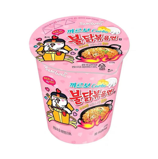 三养 超辣鸡肉味奶油拌面 80克/杯 商品图0