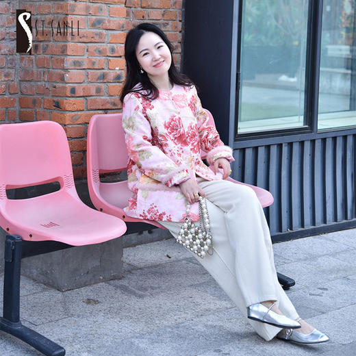 ST.SANLI【成衣系列】时尚简约新中式亲子系列薄棉服GA124Q06 商品图0