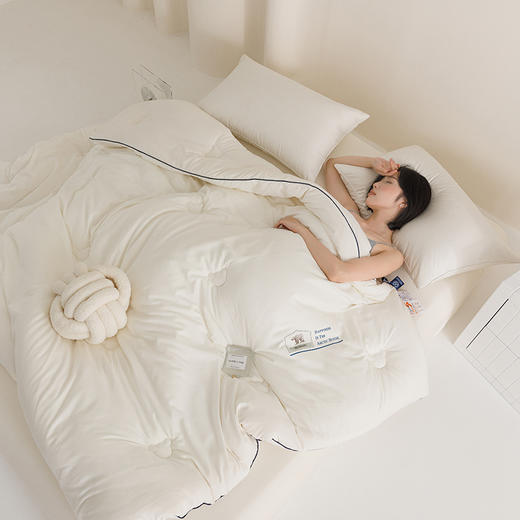 自然醒云绒棉软胖胖熊抱被大豆被冬被芯YBY 商品图4