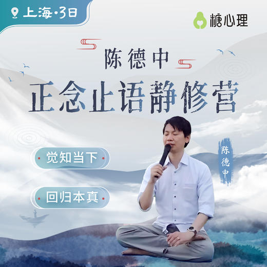 【上海站】陈德中×止语静修营3天2晚 商品图0