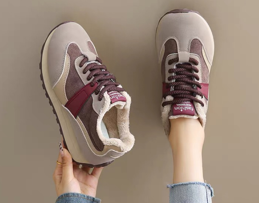 加绒款/常规款 休闲德训鞋  简约设计 内里加绒加厚  A-3752-1  特妮娜