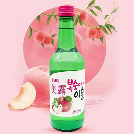 【配制酒】真露 烧酒利口酒桃子味 360ml/瓶 商品图0