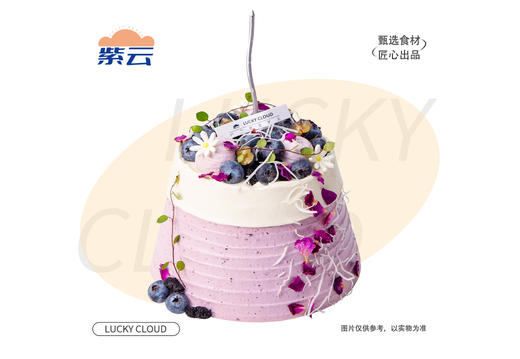 （多规格）迷迭蓝莓蛋糕蓝莓果肉邂逅动物奶油，蛋糕胚松软入味，酸甜清爽，是偏爱清新口感者的佳选。 商品图0