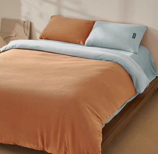 (包邮)emo一默双拼牛奶绒四件套被套200*230CM床单235*245CM 枕套48*74CM（五种颜色） 商品图1