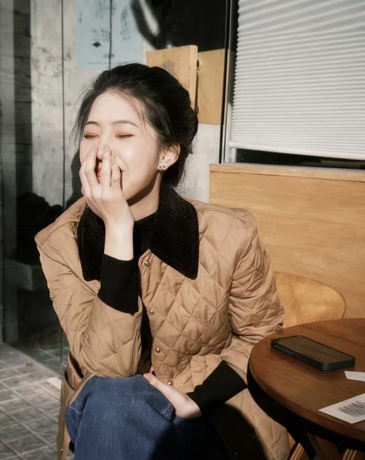 代工厂B家风格菱形夹羊毛工装外套 商品图9