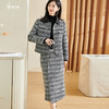 剩S/XXL 舒适羊毛混纺保暖知性简约粗花呢时尚套装3655 商品缩略图0