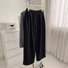 复古暗黑小豹纹阔腿裤！2025女慵懒垂感厚实保暖羊毛直筒休闲裤秋冬长裤！ 商品缩略图0