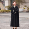 气质长款过膝双面呢羊毛大衣，赫本风西装领毛呢外套HR-MDN6801 商品缩略图2