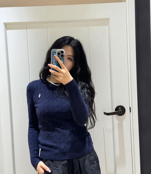 原单拉夫*伦女士羊绒绞花针织毛衣103103 商品图4