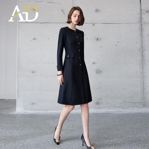 AD2024秋季新款格雷系修身通勤西装连衣裙a字裙女御姐范职业裙子 商品图2