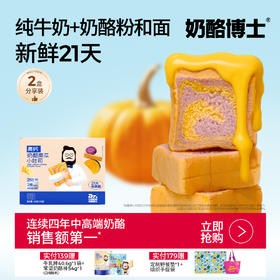 奶酪博士 奶酪南瓜小吐司368g（16袋）*1盒/2盒  新鲜有料 高钙配方 美味营养 48小时发货