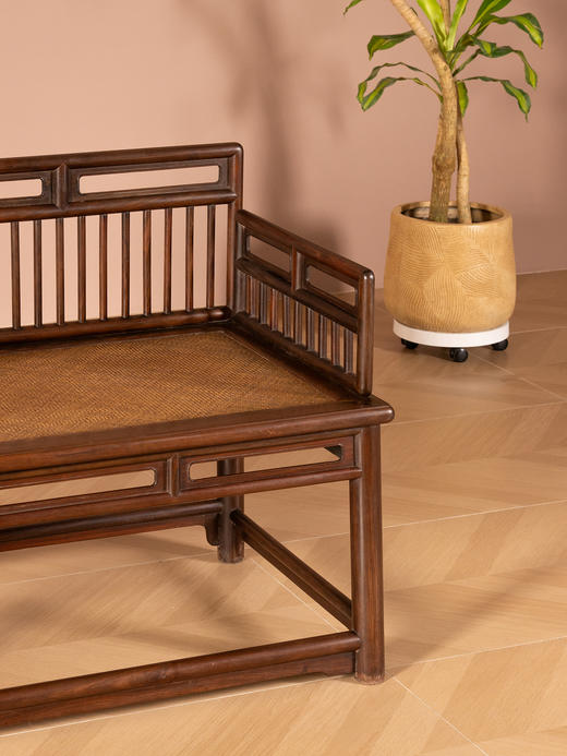 清	红木直棂二人椅 商品图4