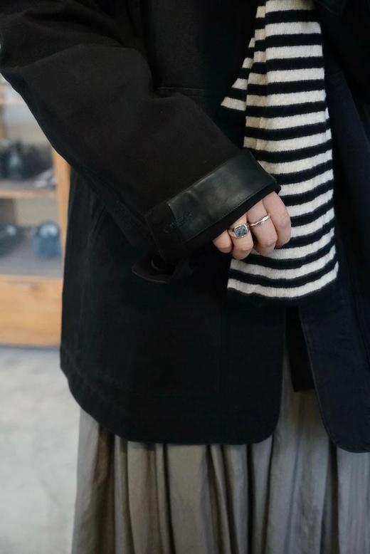 Studio nicholson皮领口袋工装夹克 商品图5