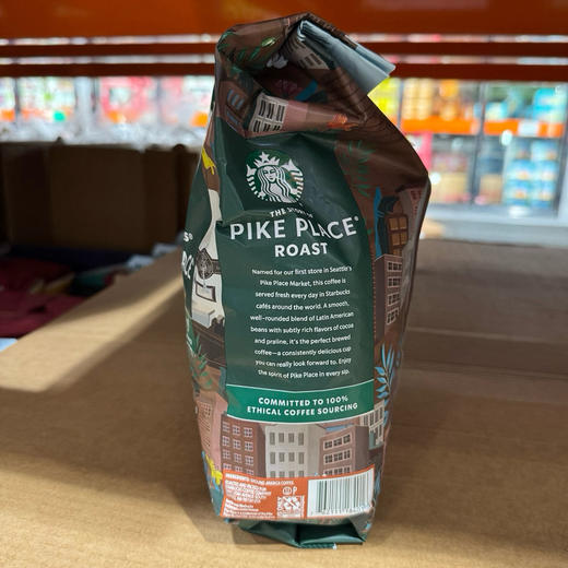 Starbucks 经典精选100%优质阿拉比卡咖啡豆研磨咖啡粉，沉醉于派克市场烘焙咖啡的醇香世界，让每一杯咖啡都成为清晨的完美仪式。中度烘焙 商品图1