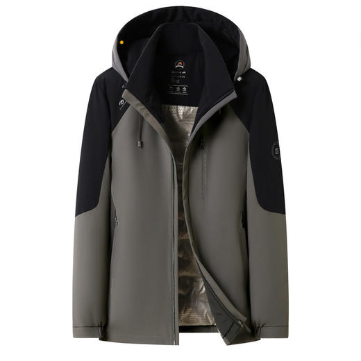 牛奶丝面料新国标90白鸭绒羽绒服冬季中年短款脱卸帽保暖轻羽绒服   LSBT-CZ62507 商品图4