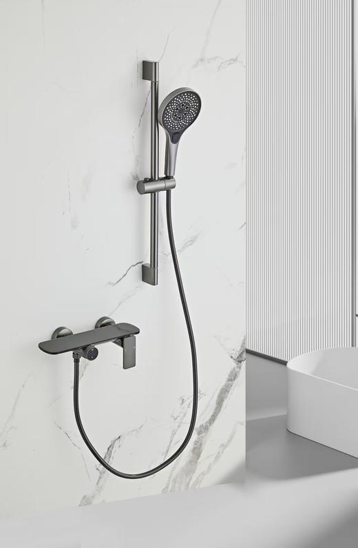 6099风马两档简易花洒-枪灰 商品图5