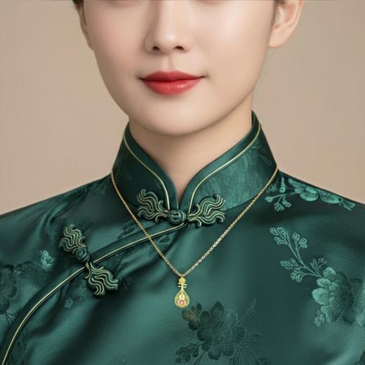 敦煌文创 反弹琵琶系列纯银项链 商品图2