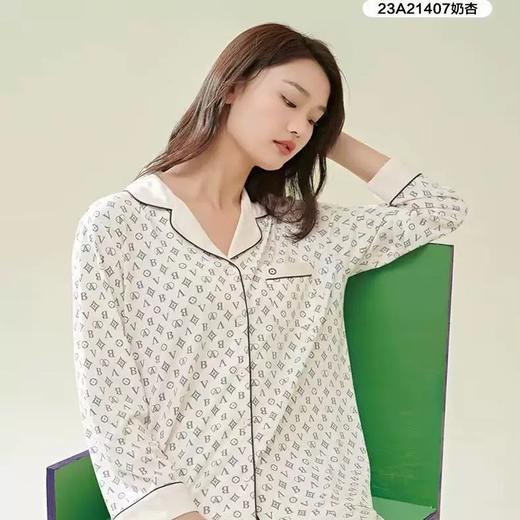 女士传统长袖女套春秋长袖家居服套装长袖长裤【23A21407】 商品图0