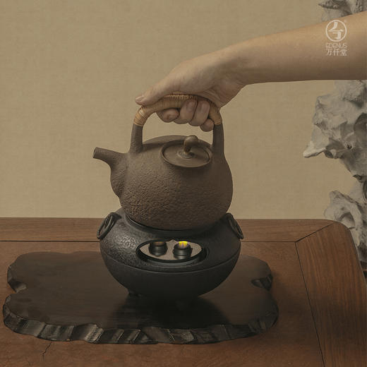 万仟堂雅士茶釜·烧水炉熟铁多功能香薰炉 商品图9