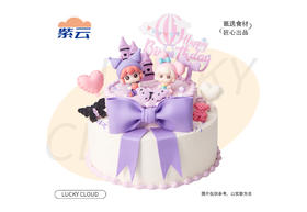 （多规格）梦幻精灵蛋糕充满童话色彩的装饰，营造出梦幻的氛围，适合送给喜爱童话、追求浪漫的人群，在生日时满足...