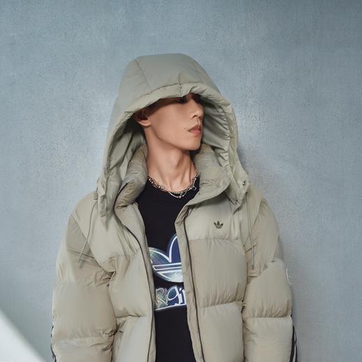 Adidas阿迪达斯SWEAT CREW 男子毛圈布格纹印花运动宽松卫衣套头衫KC0116 商品图6