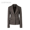 JUDYHUA 凝望系列格纹收腰西装外套 商品缩略图4