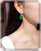 高冰种艳绿平安扣耳坠【5200910】具体价格微信咨询 商品缩略图4