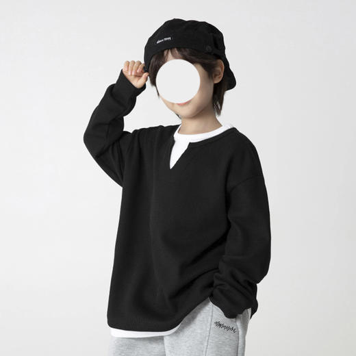 裁缝学苑TQ180童装男童卫衣纸样儿童秋冬长袖t恤新款假两件上衣样板 商品图1