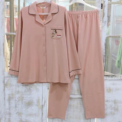 女士棉氨长袖家居服套装长袖长裤女睡衣【M9710032】 商品图2