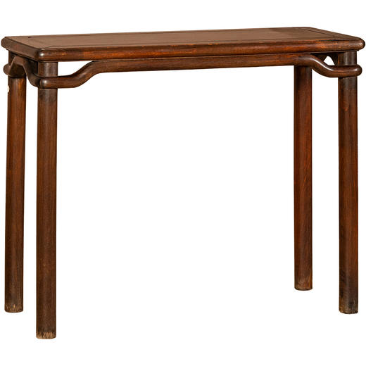 清	黄花梨罗锅枨圆包圆条桌 商品图5