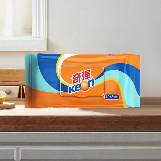 【分仓直发包邮】奇强厨房湿巾48片/包*4包 商品图1