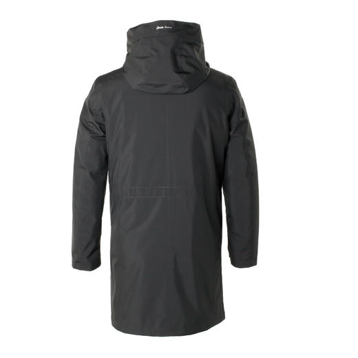 Marco Azzali 黑色长款羽绒服 MY55544A2 商品图1