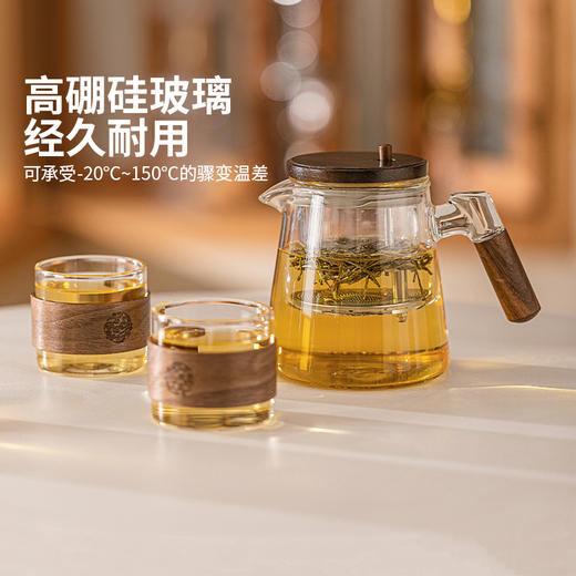 摩登主妇中式玻璃茶壶耐高温煮茶泡茶器具2025新款茶具套装小水壶 商品图1