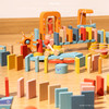 【15种关卡百变拼搭 培养专注力】 mobee航行远游多米诺积木122pcs 天然桦木环保染料 边玩边练专注力 儿童益智玩具早教礼物 商品缩略图4