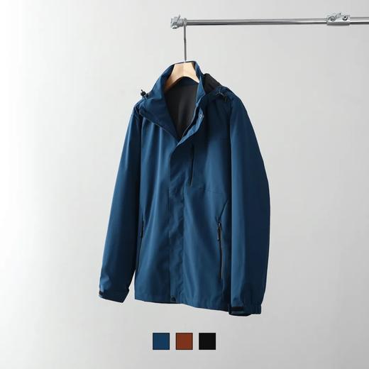 可拆卸连帽防风防水休闲冲锋衣夹克外套 商品图1
