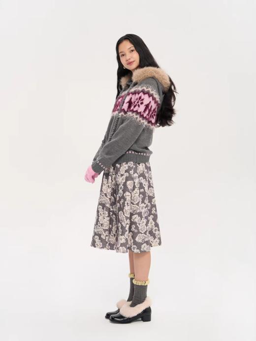 heris/H53119/艺术系复古花卉伞裙 商品图3