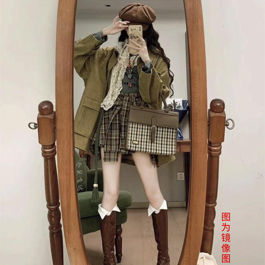 裁缝学苑AH87工装风衣中长款外套纸样女装新款百搭翻领上衣样板 商品图3