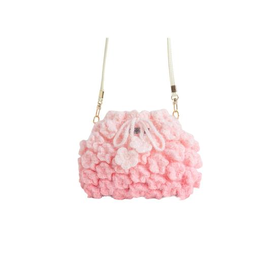 苏苏姐家渐变花朵斜挎包手工diy编织钩针梦羽包包毛线团自制材料包 商品图3