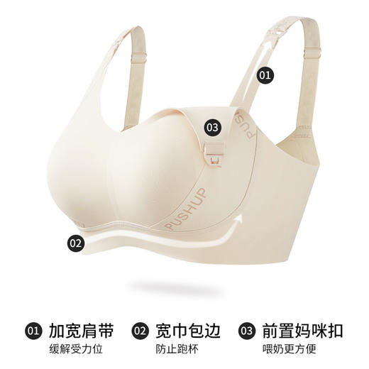无痕防凸点亲肤哺乳文胸 商品图1