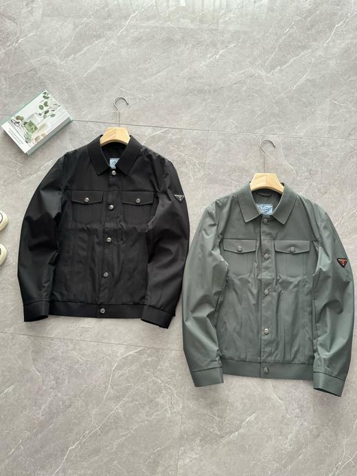 潽拉达工装风夹克25春季新款翻领轻商务口袋装饰休闲外套男 商品图0