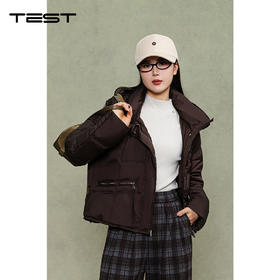 冬上新保暖时尚宽松舒适立领短款羽绒服2254035