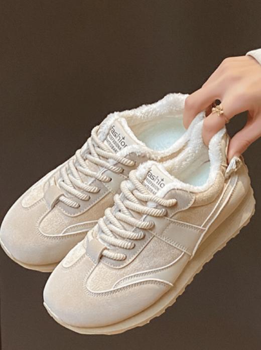 加绒款/常规款 休闲德训鞋  简约设计 内里加绒加厚  A-3752-1  特妮娜 商品图2