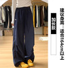 现货【YW】无忧购美式加绒工装阔腿裤女秋冬高腰显瘦宽松慵懒风刺绣运动裤2538（截单后3-5天发货） 商品缩略图8