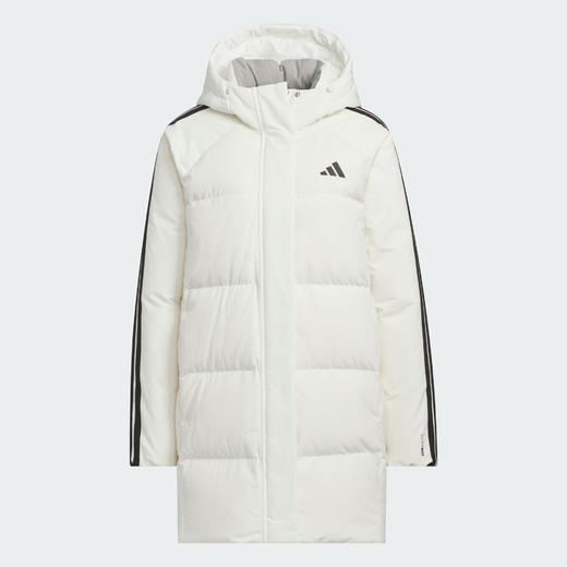 Adidas阿迪达斯MID LENGTH DOWN JACKET 女子中长款三条纹羽绒服600蓬鸭绒KC2485 商品图3