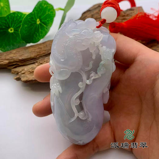 派瑞翡翠 翡翠手把件 紫色 商品图2